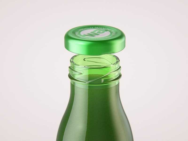 Green Smoothie/Juice Glass Bottle 250ml packaging 3D model pack