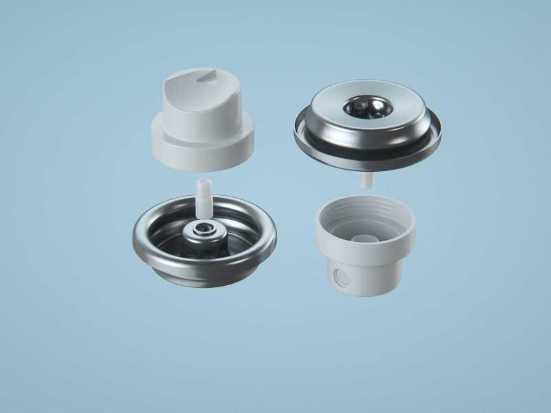 Hair Spray Metal Bottle 75ml packaging 3d model