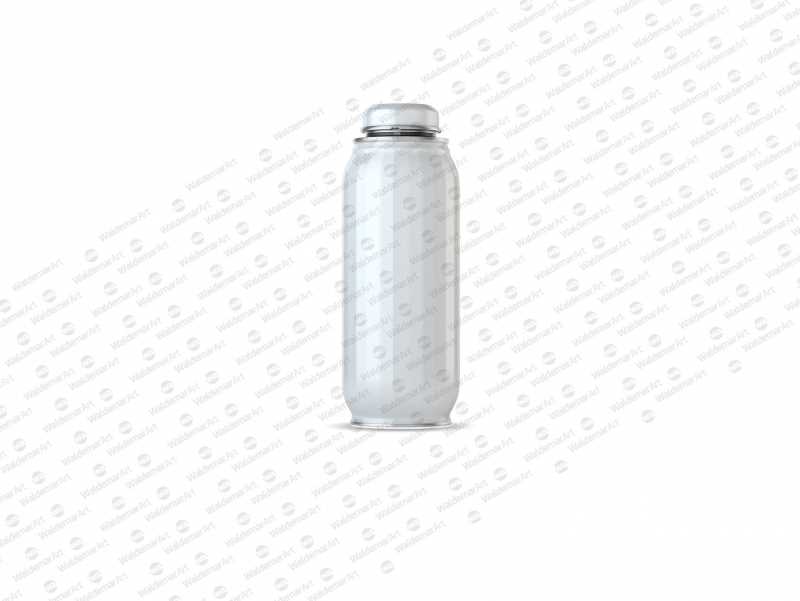 Packaging MockUp of Metal Bottle For Juices and other drinks