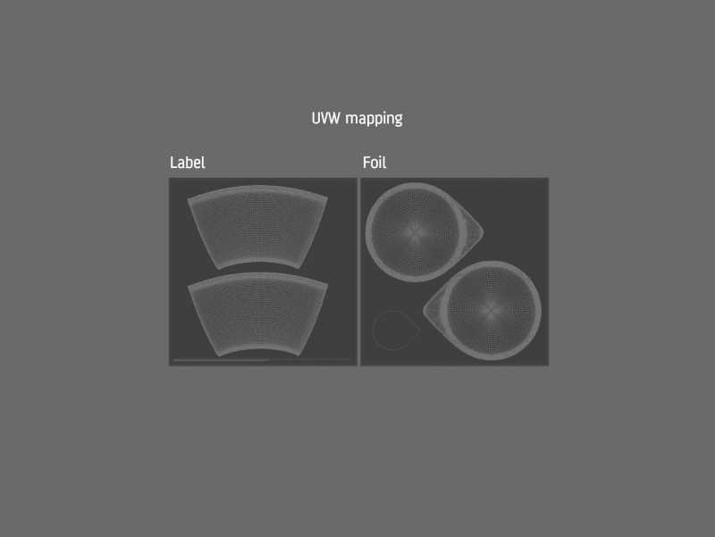 Latte Cappuccino Coffee Cup 250ml packaging 3D model