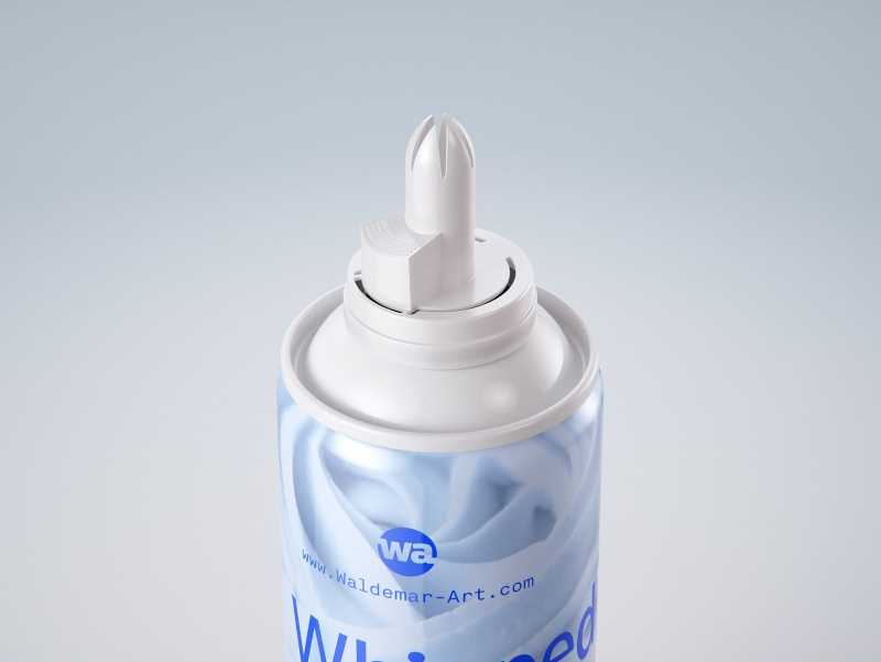 Light Whipped Cream Metal Bottle 250ml Packaging 3D model pak