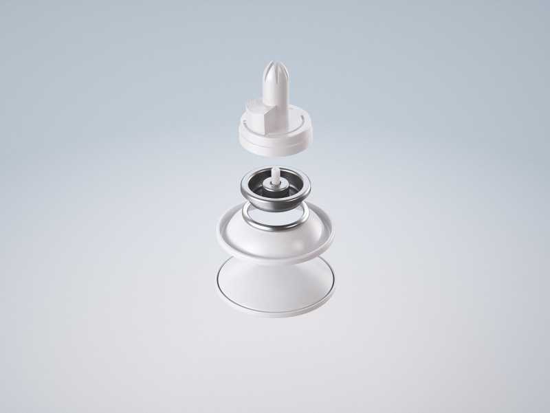 Light Whipped Cream Metal Bottle 250ml Packaging 3D model pak