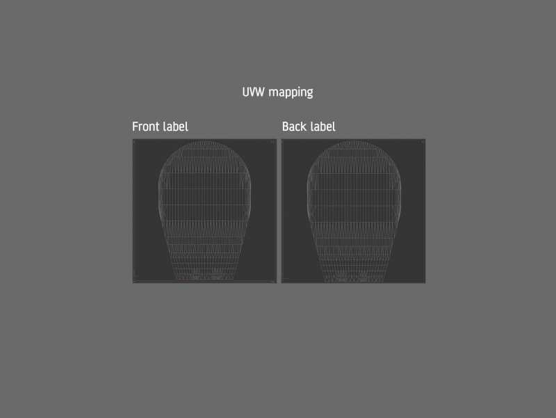 Maple Syrup Glass bottle 250ml 3D model pack (clear glass)