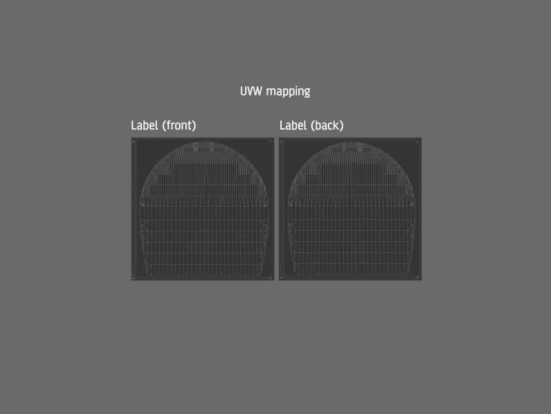 Maple Syrup Glass bottle 375ml 3D model pack (with a glass pattern)