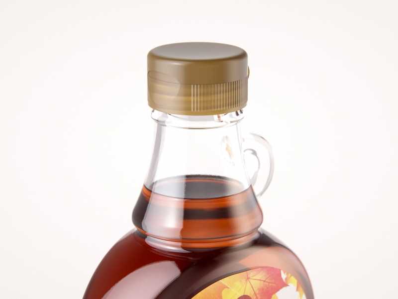 Maple Syrup Glass bottle 375ml 3D model pack (clear glass)