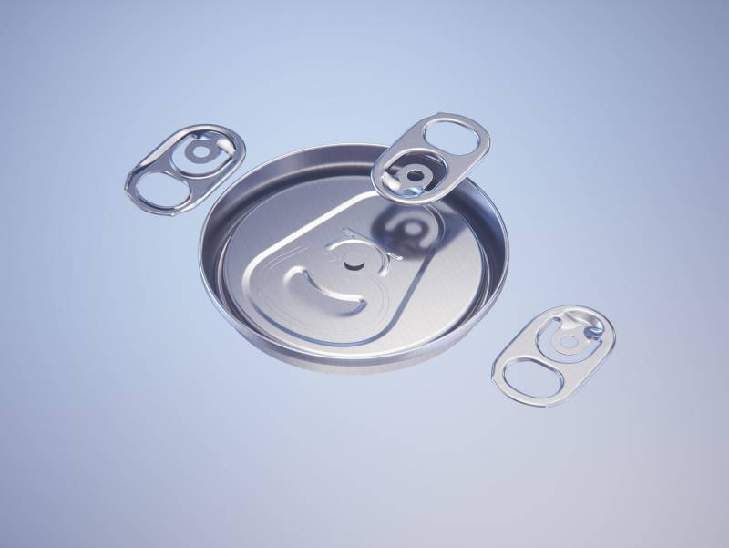 BALL (REXAM) Aluminum Sleek Soda Can 350/355ml Premium 3D packaging model pack with a water condensation and frost