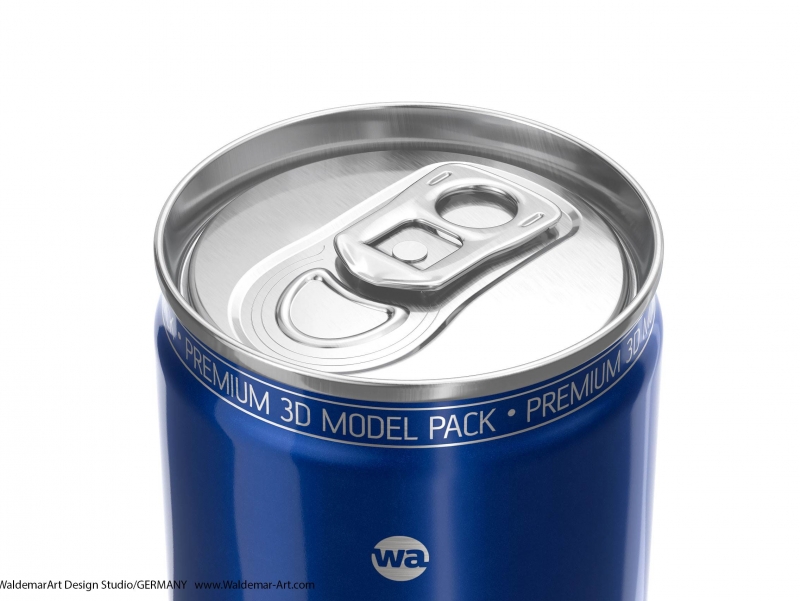 BALL (REXAM) Metal Slim Can 250ml packaging 3D model