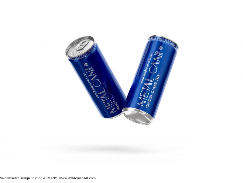 BALL (REXAM) Metal Slim Can 250ml packaging 3D model
