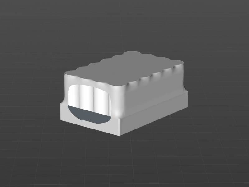 Multi-pack of 24x250ml Slim Beer/Soda Cans packed in cardboard and wrapped in shrink film premium packaging 3d model