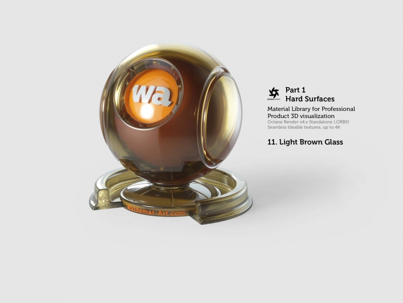 Octane 4+ Standalone Materials Pack 1 - Hard Surfaces [27 items] (Glass, Plastic, Metal, Paper, Cork, PET etc)