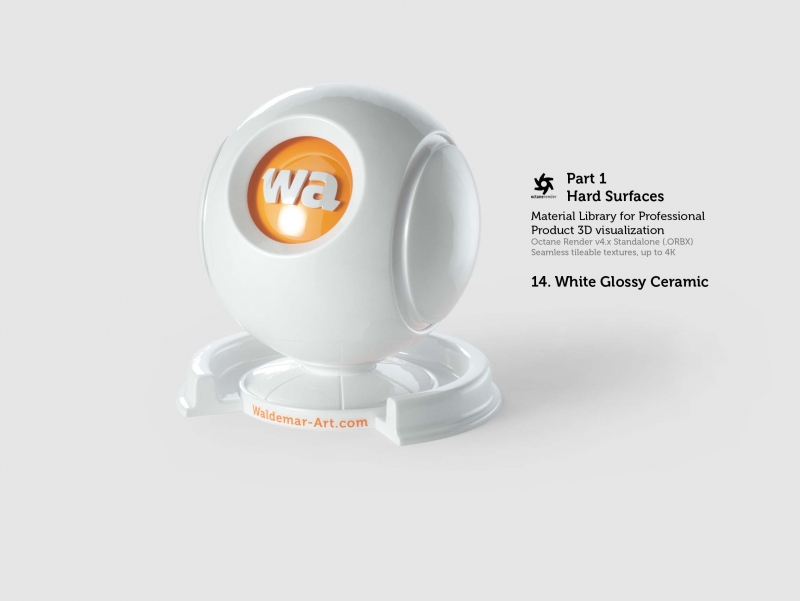 Octane 4+ Standalone Materials Pack 1 - Hard Surfaces [27 items] (Glass, Plastic, Metal, Paper, Cork, PET etc)