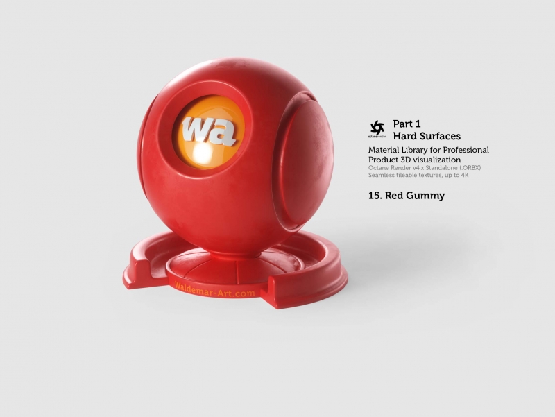 Octane 4+ Standalone Materials Pack 1 - Hard Surfaces [27 items] (Glass, Plastic, Metal, Paper, Cork, PET etc)