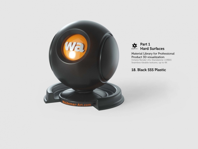 Octane 4+ Standalone Materials Pack 1 - Hard Surfaces [27 items] (Glass, Plastic, Metal, Paper, Cork, PET etc)