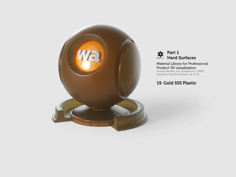 Octane 4+ Standalone Materials Pack 1 - Hard Surfaces [27 items] (Glass, Plastic, Metal, Paper, Cork, PET etc)