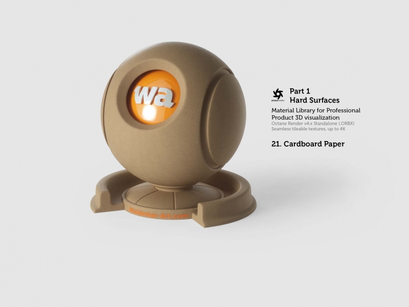 Octane 4+ Standalone Materials Pack 1 - Hard Surfaces [27 items] (Glass, Plastic, Metal, Paper, Cork, PET etc)