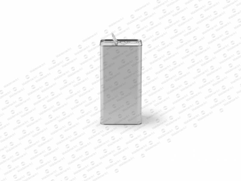 Olive Oil Metal Can 3Le Packaging Mockup Front View