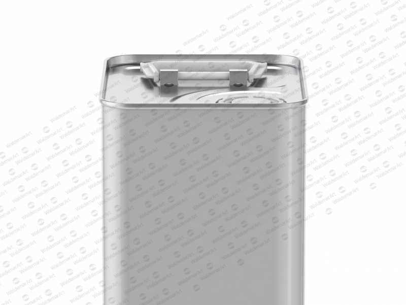 Packaging Mockup of an Olive Oil Metal Can 3Le Side View