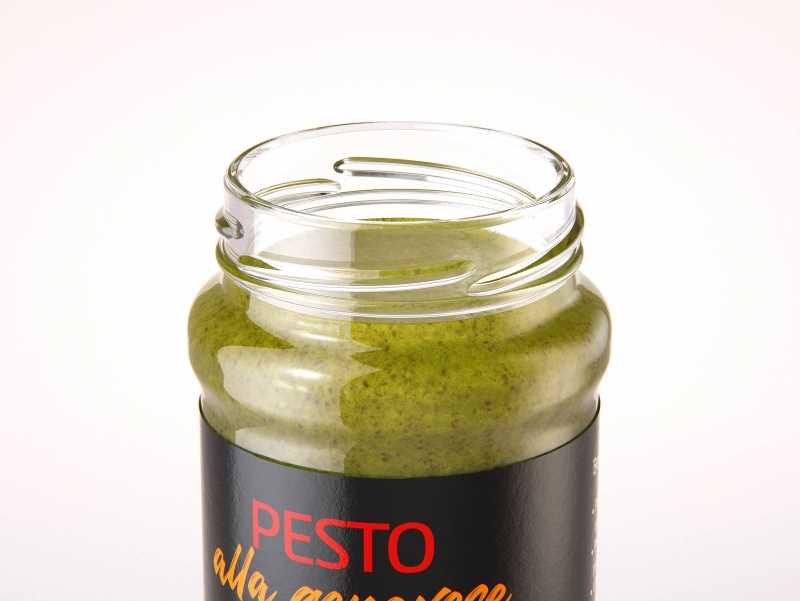 Pesto alla genovese 190g glass jar packaging 3d model