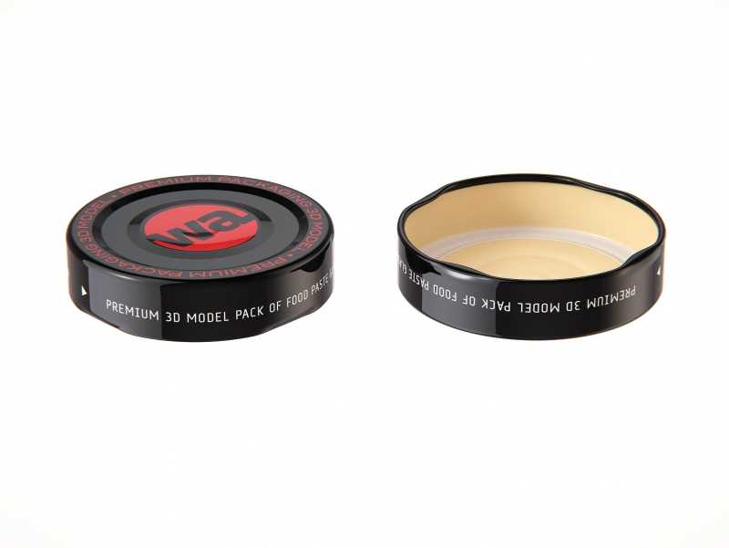 Pesto Rustico Glass Jar 200g packaging 3d model