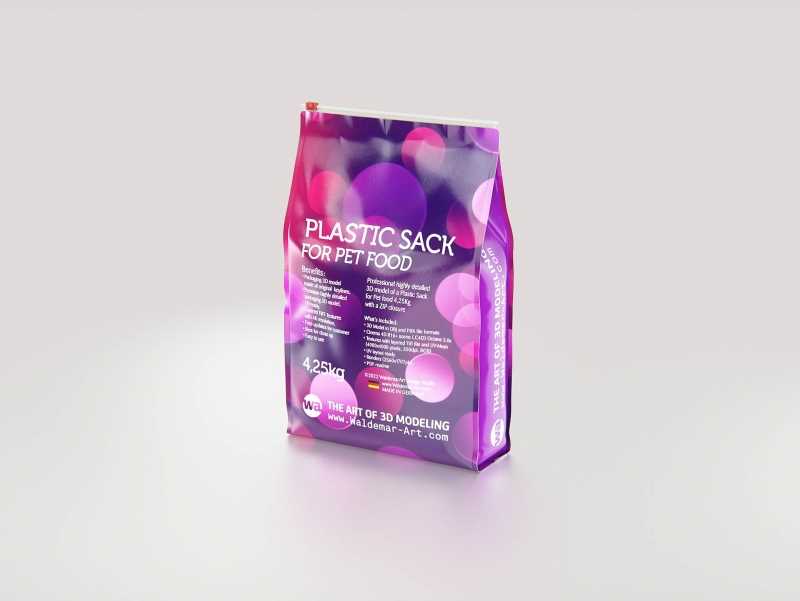 Plastic Sack for Pet Food 4,25Kg  packaging 3D model