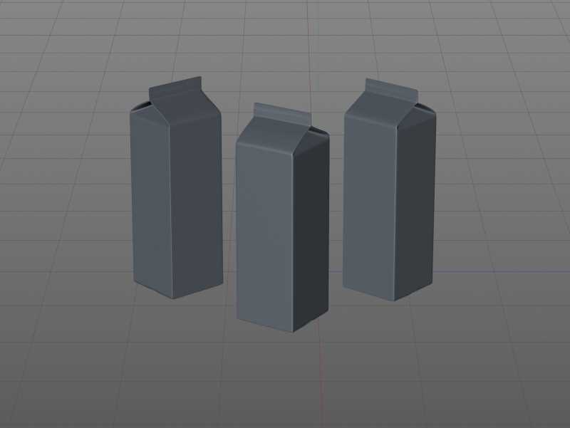 Elopak Pure-Pak Classic 1000ml (no opening) Premium carton packaging 3D model pack