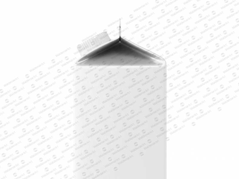 Elopak Pure-Pak Classic 1000ml Photoshop Mockup - Side view