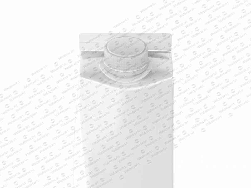 Mockup of Elopak Pure-Pak Diamond-Curve 1000ml packaging - Front view