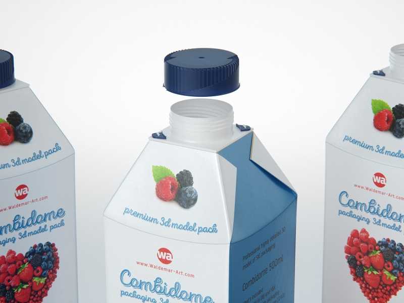 SIG Combidome 500ml carton packaging 3D model