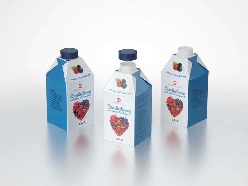 SIG Combidome 500ml carton packaging 3D model