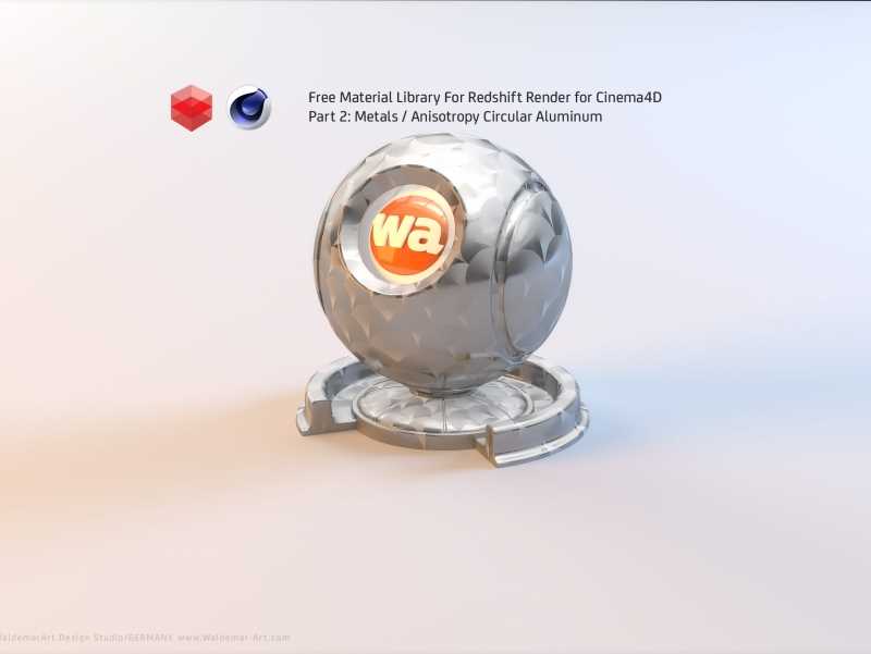 Free Redshift Material Pack/Library for Cinema 4D - Part 2 - Metals