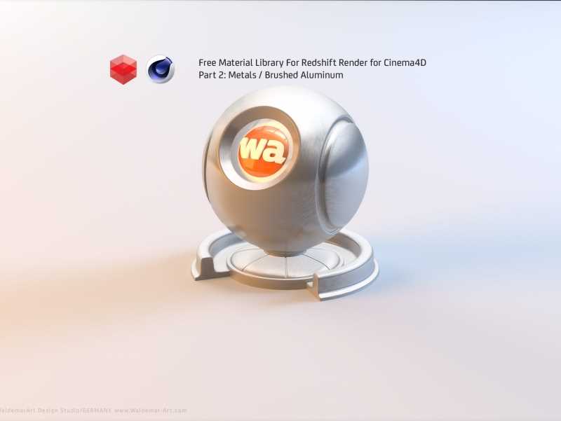 Free Redshift Material Pack/Library for Cinema 4D - Part 2 - Metals