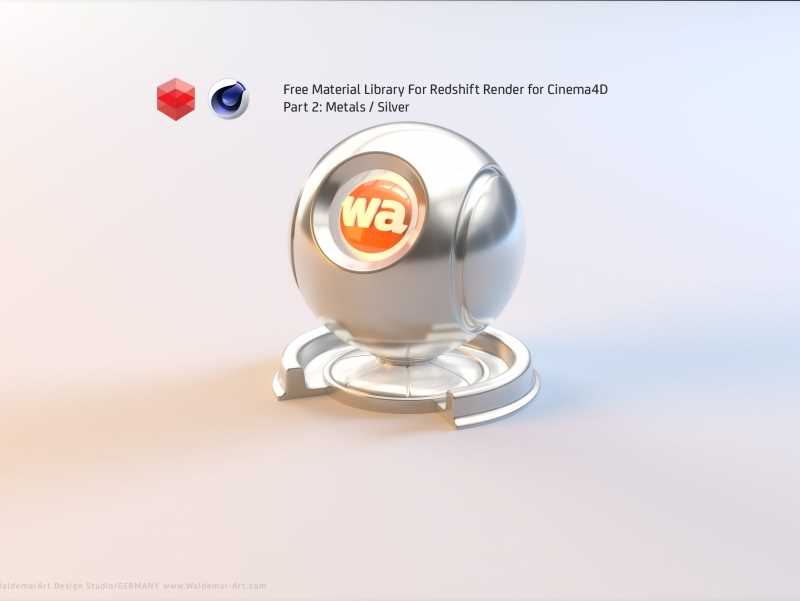 Free Redshift Material Pack/Library for Cinema 4D - Part 2 - Metals