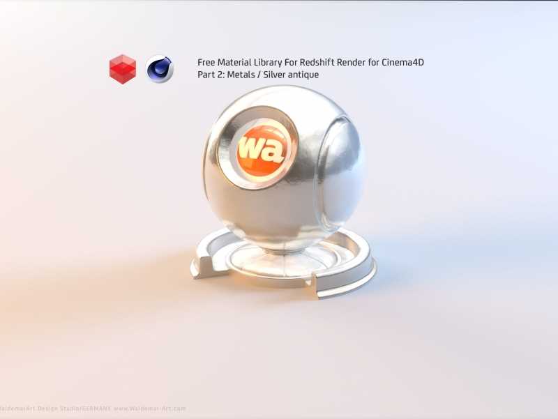 Free Redshift Material Pack/Library for Cinema 4D - Part 2 - Metals