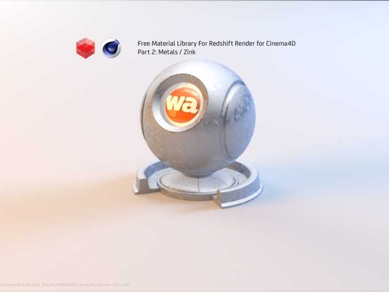 Free Redshift Material Pack/Library for Cinema 4D - Part 2 - Metals