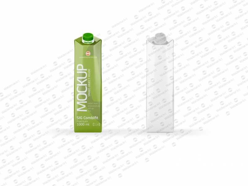 SIG Combifit 1Le (1000ml) Premium Photoshop Mockup - Front view