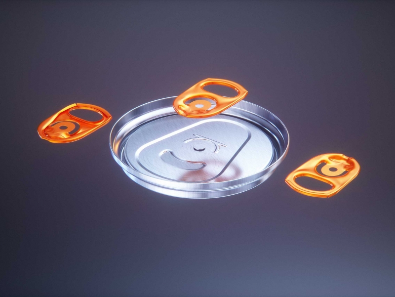 Beer/Soda Standard Aluminum Can 3d packaging model 500ml