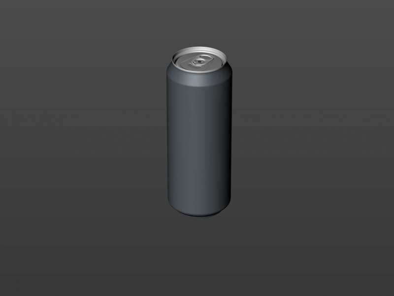 Beer/Soda Standard Aluminum Can 3d packaging model 500ml