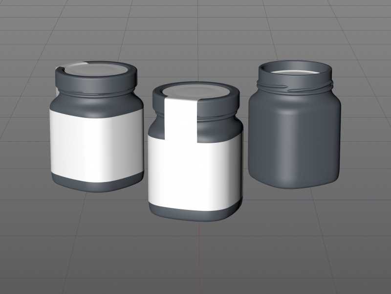 Spicy Vegetables Glass Jar 320g packaging 3D model