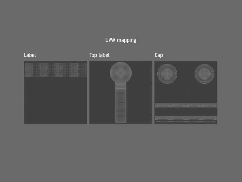 Spicy Vegetables Glass Jar 320g packaging 3D model
