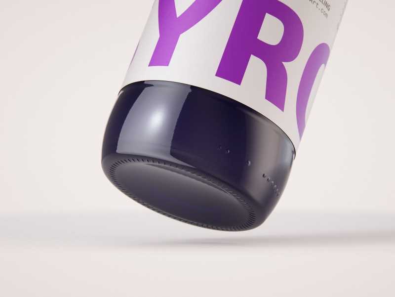 Syrup/Juice Glass Bottle 500ml packaging 3D model pack