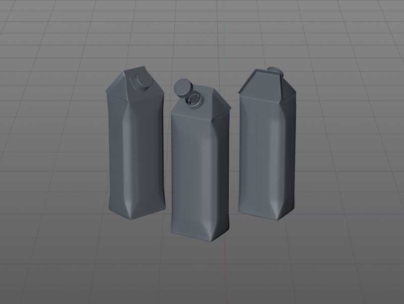 Tetra Pack Gemina Base Crystal 1000ml with HeliCap 27 Premium packaging 3d model pak.