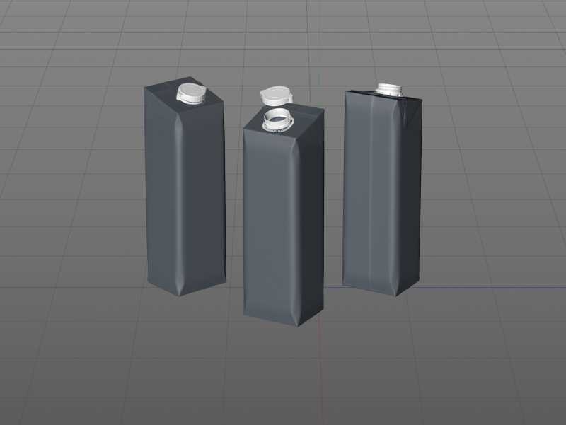 Tetra Pack Stello EDGE 1000ml with WingCap 30 packaging 3D model