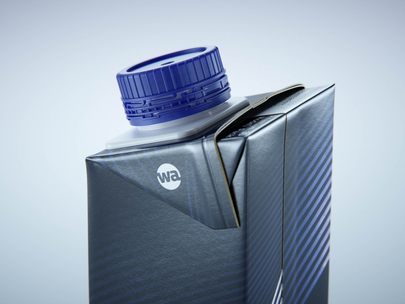 Tetra Brik EDGE 200ml with tethered cap HeliCap 23 Pro packaging 3d model