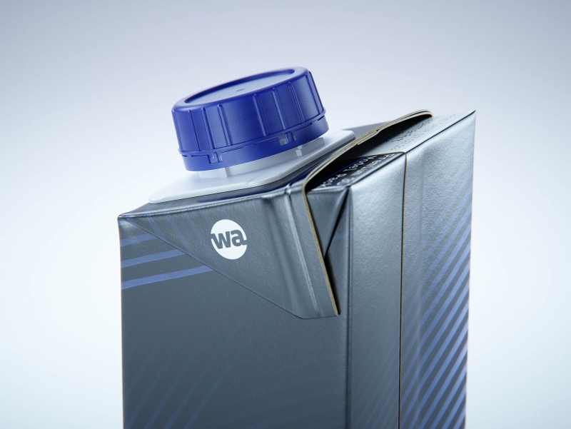 Tetra Pack Brick Edge 250ml 3D packaging model pak with HeliCap23 opening