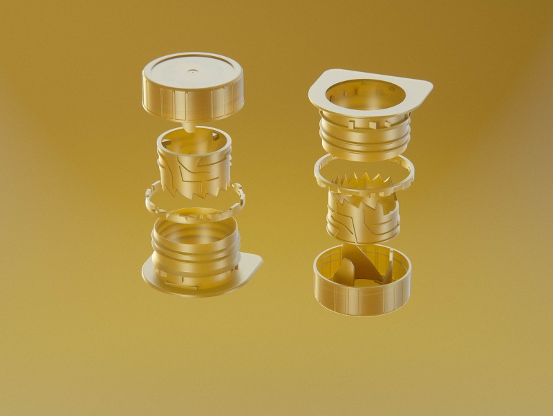 Tetra Pak Brik Square 1000ml with HeliCap 27 opening premium packaging 3d model pak