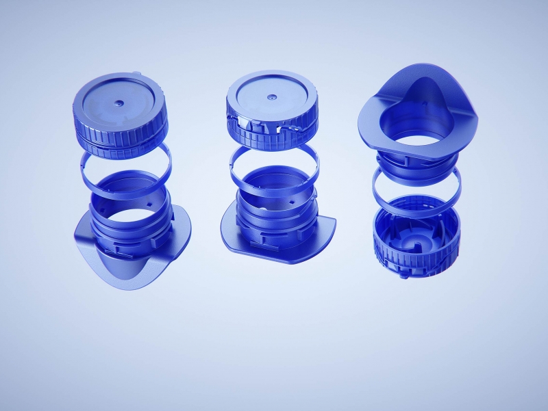 Premium packaging 3d model of Tetra Pack Prisma EDGE 200ml with tethered cap DreamCap 26 Pro