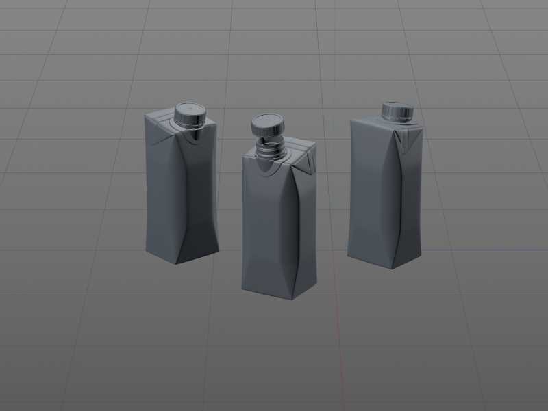 Tetra Pack Prisma EDGE 250ml Premium carton packaging 3D model pak