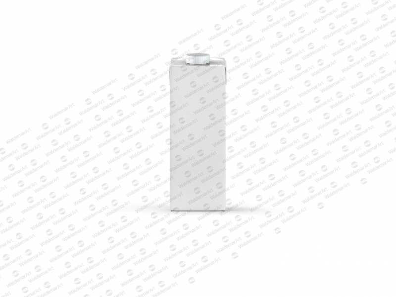 Package Mock-Up of Tetra Pack Brick Aseptic 1000ml with LightCap30 Front View