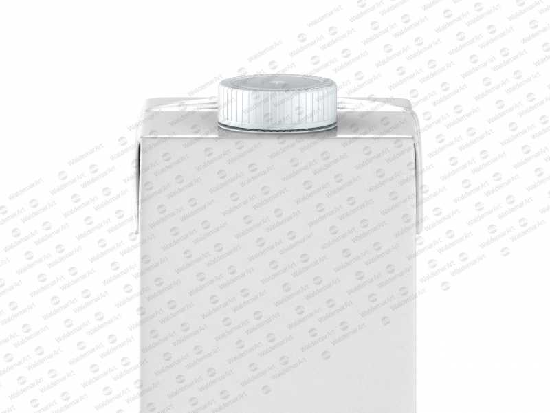 Package Mock-Up of Tetra Pack Brick Aseptic 1000ml with LightCap30 Front View