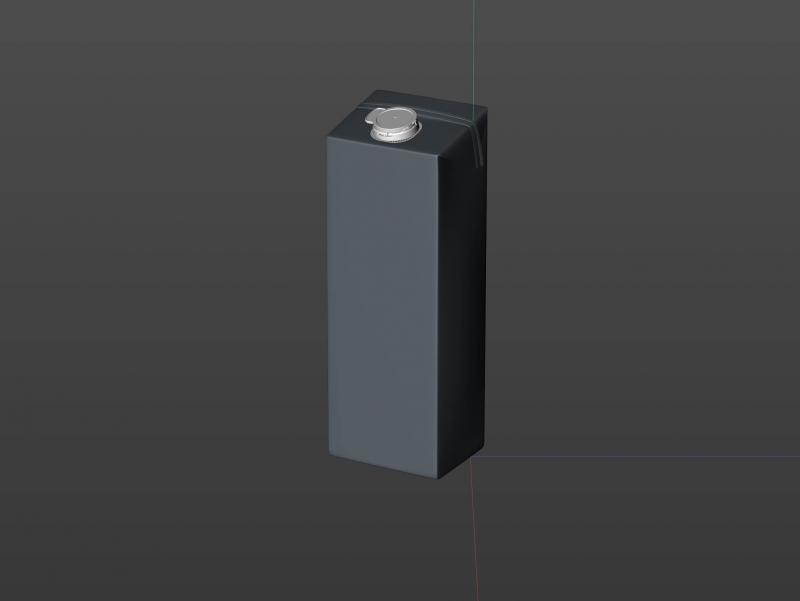 Tetra Pak Brik Edge 1500ml with LightWing 30 premium carton packaging 3D model